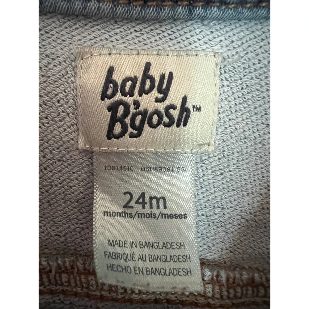 OshKosh B'gosh Toddler 24M Blue Denim Jacket Light Wash Stretch OSH89381-SSI